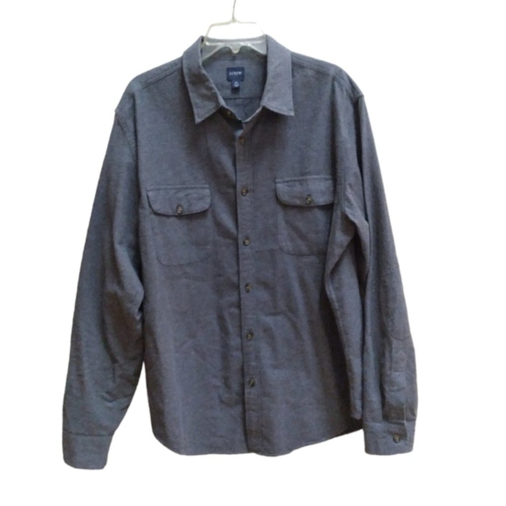 J Crew Shirt Mens Size M Gray Long Sleeve Button Down Collared